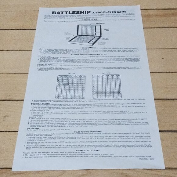 Battleship Board Game (1978, Milton Bradley) Vintage! Complete Bilingual - Picture 10 of 12
